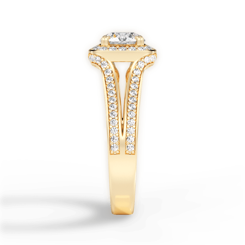 14kt Yellow Gold/18kt Yellow Gold/round/perspective