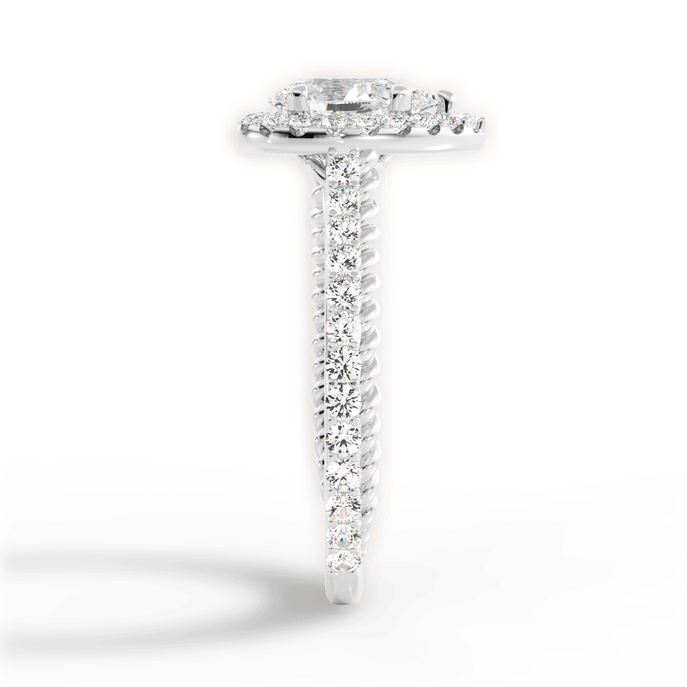 14kt White Gold/18kt White Gold/Platinum/pear/perspective