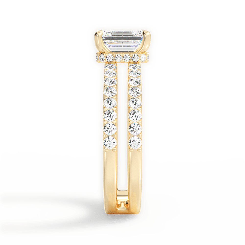 14kt Yellow Gold/18kt Yellow Gold/emerald/perspective