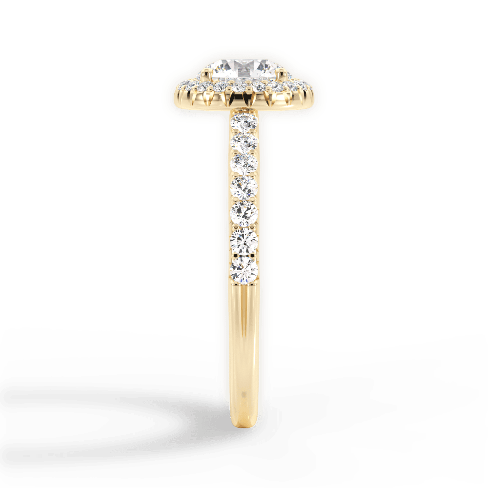 14kt Yellow Gold/18kt Yellow Gold/round/perspective