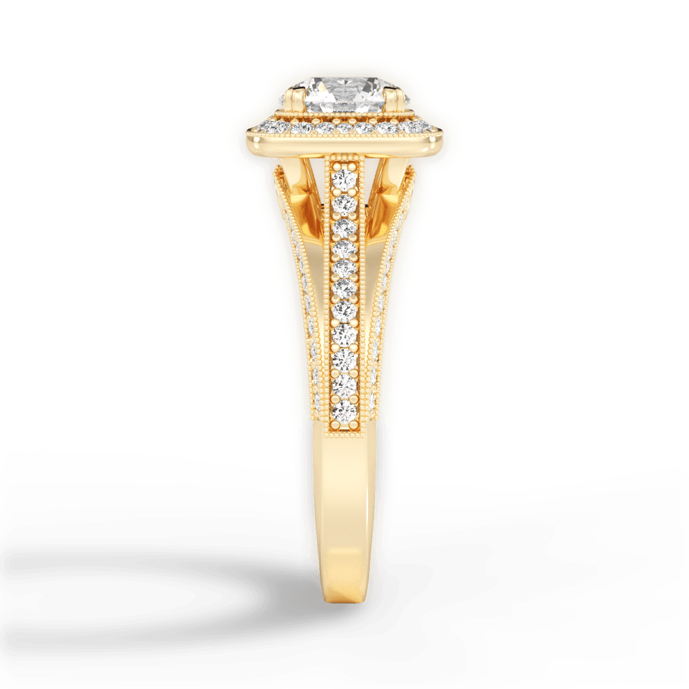 14kt Yellow Gold/18kt Yellow Gold/round/perspective