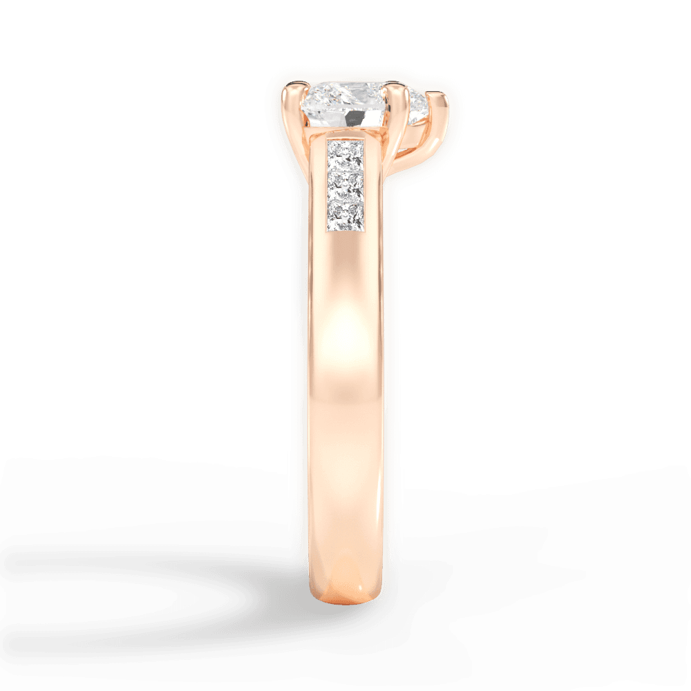 14kt Rose Gold/18kt Rose Gold/heart/perspective