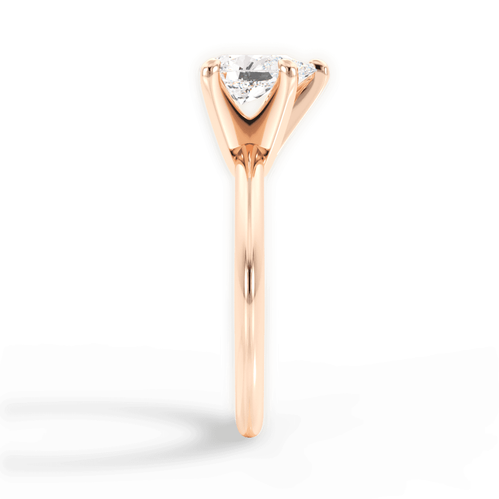14kt Rose Gold/18kt Rose Gold/pear/perspective