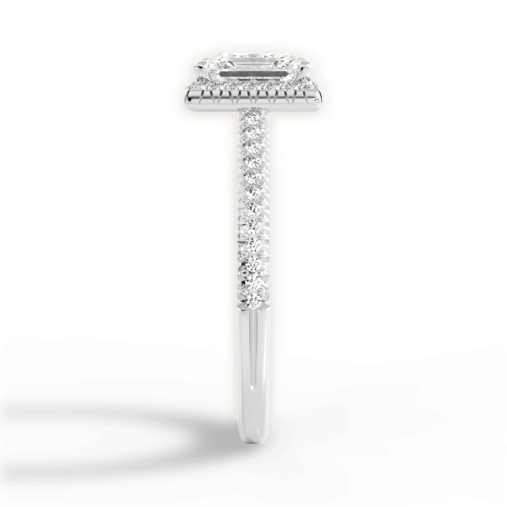 14kt White Gold/18kt White Gold/Platinum/princess/perspective