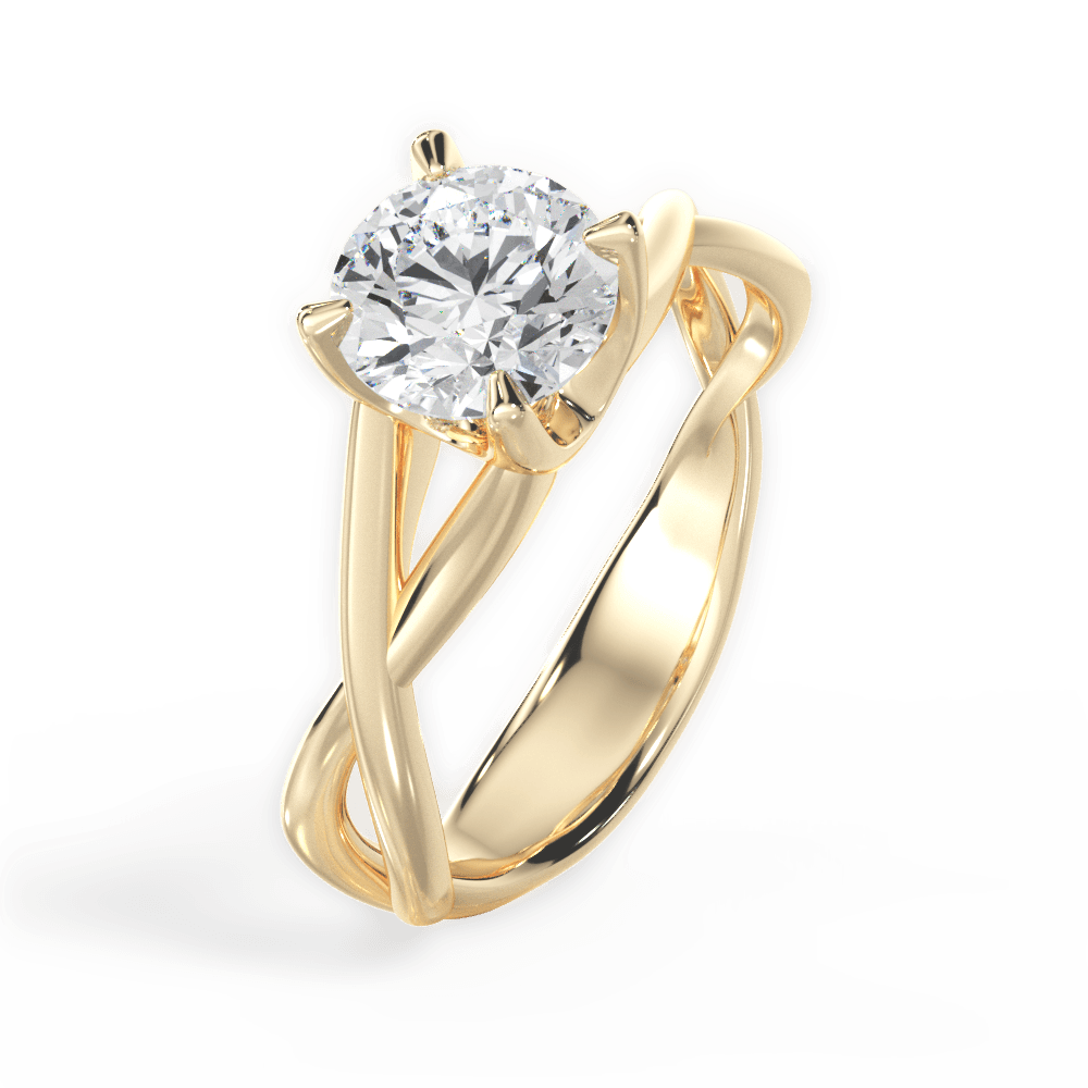 14kt Yellow Gold/18kt Yellow Gold/round/side