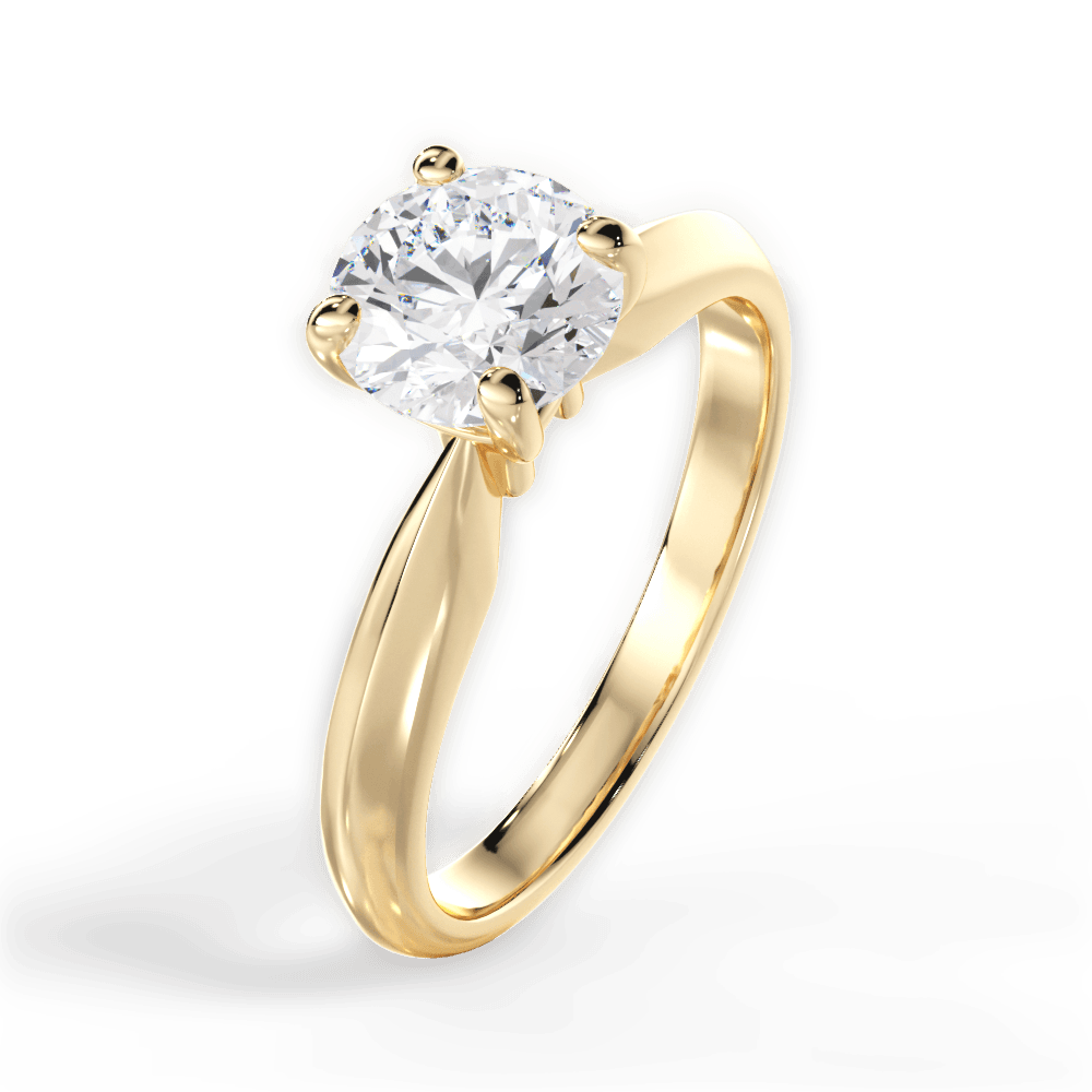 14kt Yellow Gold/18kt Yellow Gold/round/side