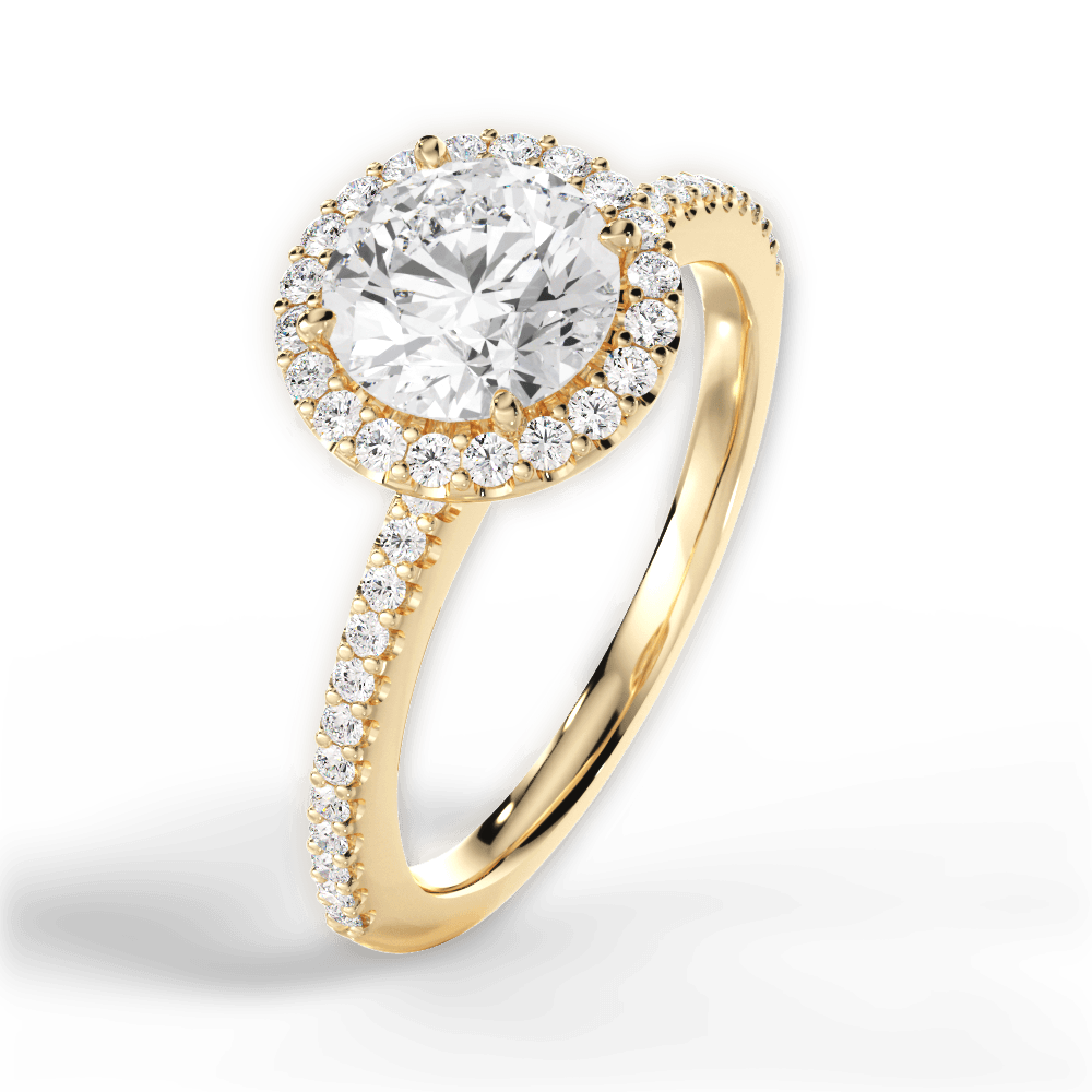14kt Yellow Gold/18kt Yellow Gold/round/side