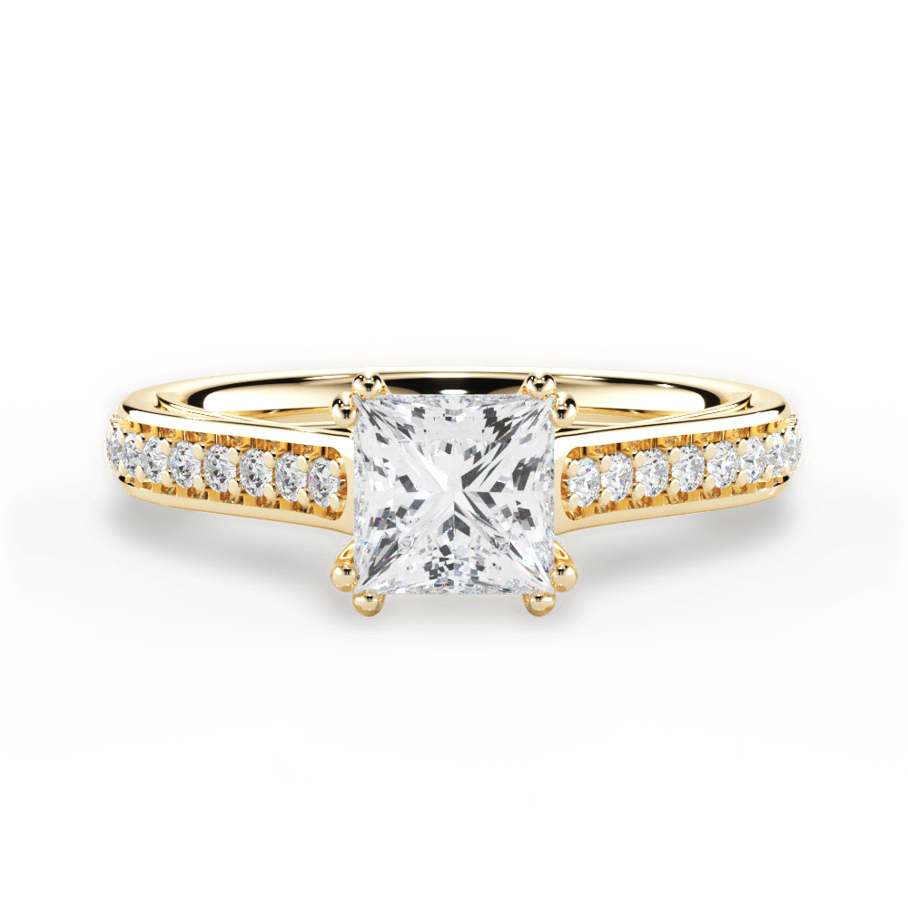14kt Yellow Gold/18kt Yellow Gold/princess/top