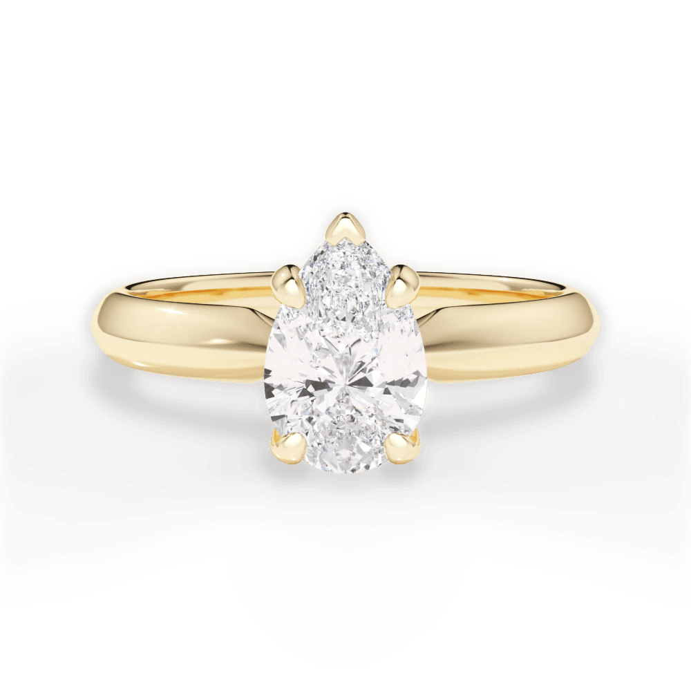 14kt Yellow Gold/18kt Yellow Gold/pear/top