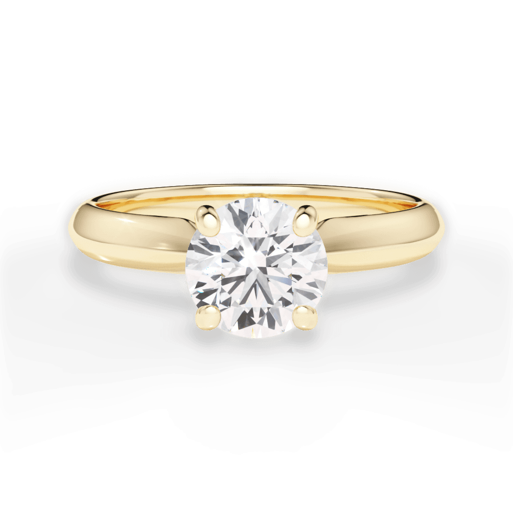 14kt Yellow Gold/18kt Yellow Gold/round/top