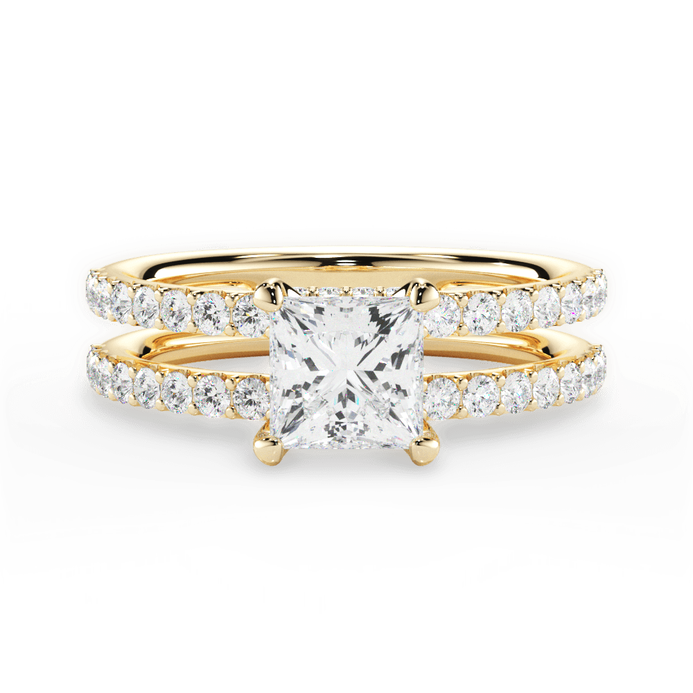 14kt Yellow Gold/18kt Yellow Gold/princess/top