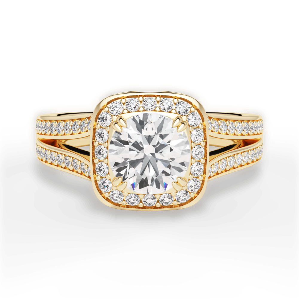 14kt Yellow Gold/18kt Yellow Gold/round/top