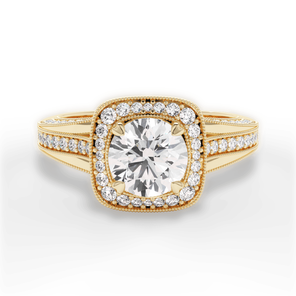 14kt Yellow Gold/18kt Yellow Gold/round/top