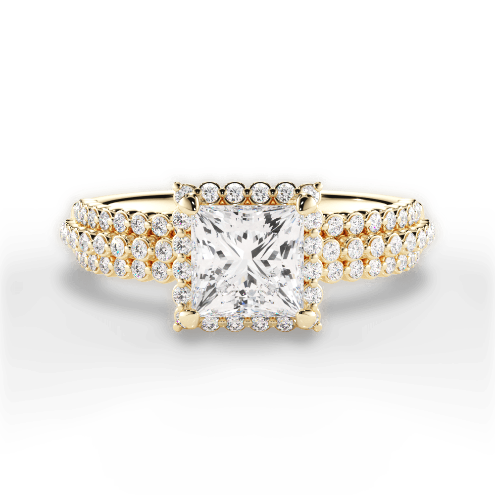 14kt Yellow Gold/18kt Yellow Gold/princess/top