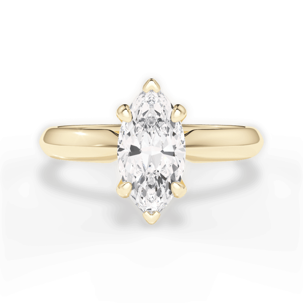 14kt Yellow Gold/18kt Yellow Gold/marquise/top