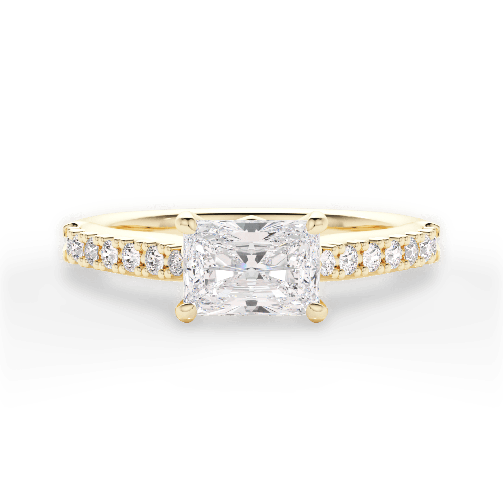 14kt Yellow Gold/18kt Yellow Gold/radiant/top