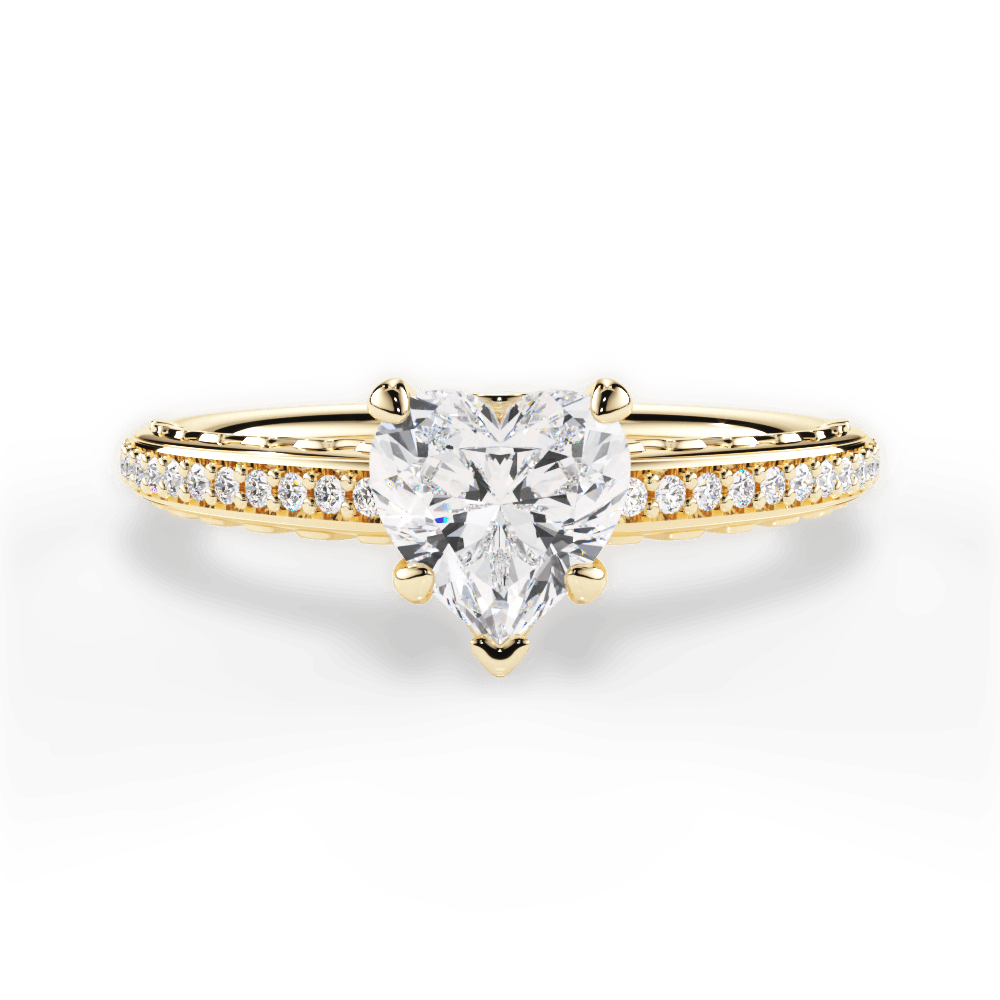 14kt Yellow Gold/18kt Yellow Gold/heart/top