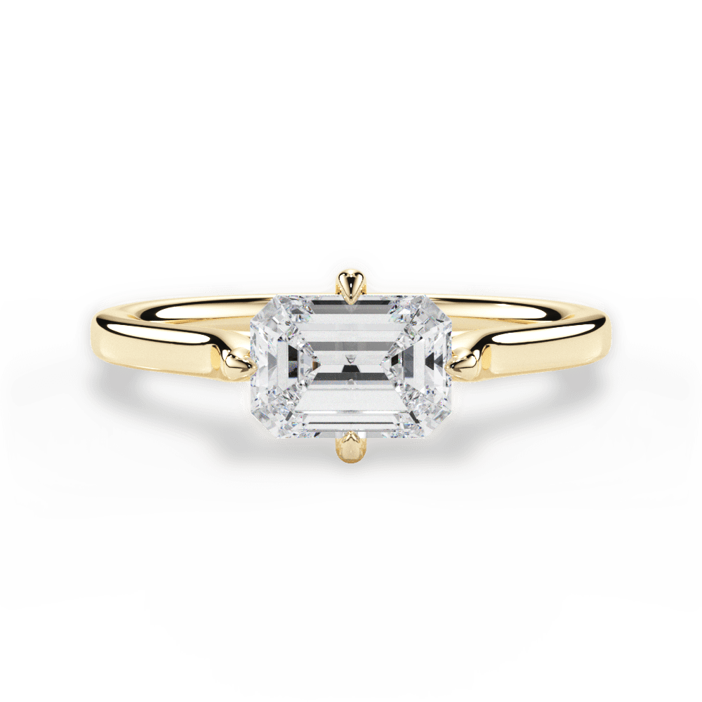 14kt Yellow Gold/18kt Yellow Gold/emerald/top