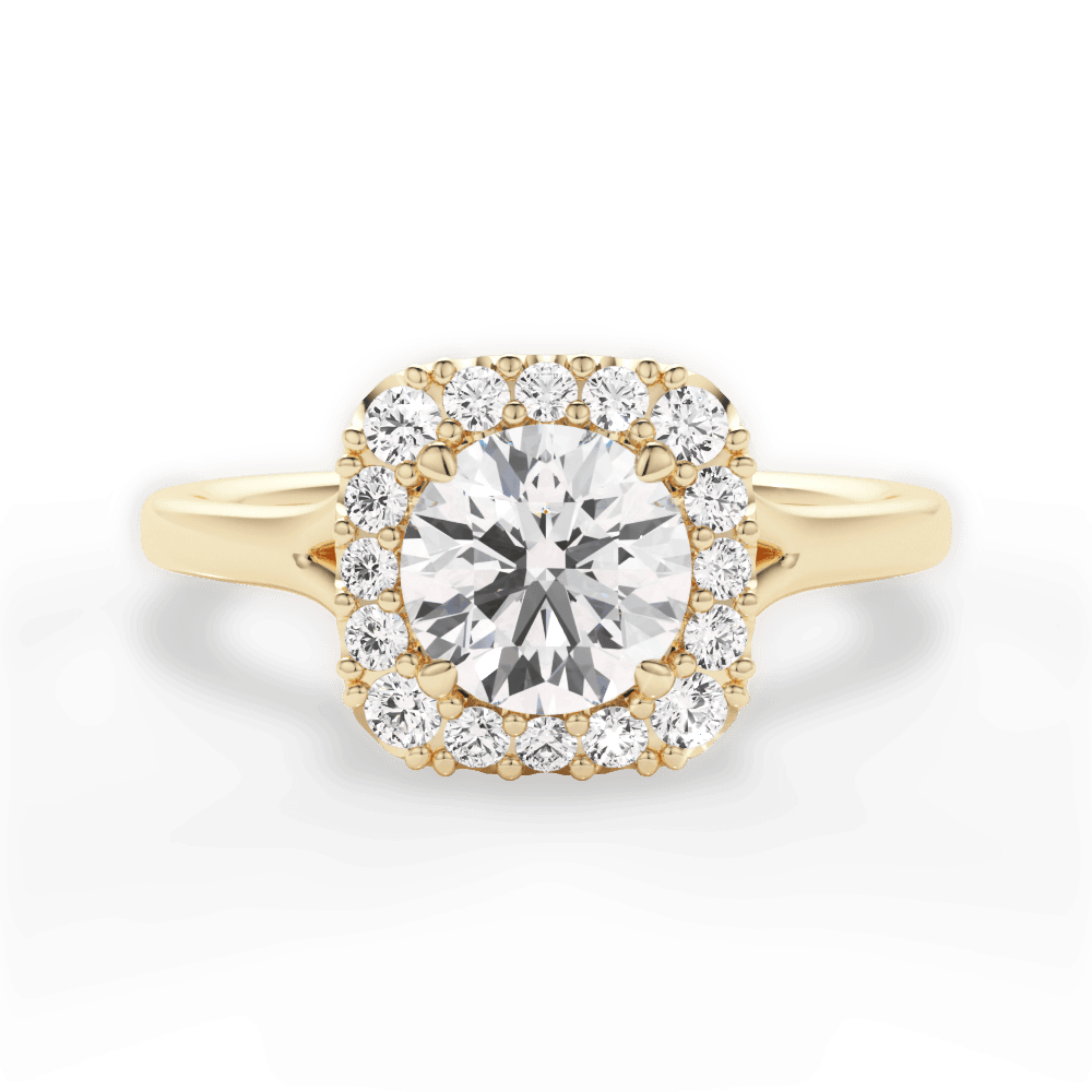 14kt Yellow Gold/18kt Yellow Gold/round/top
