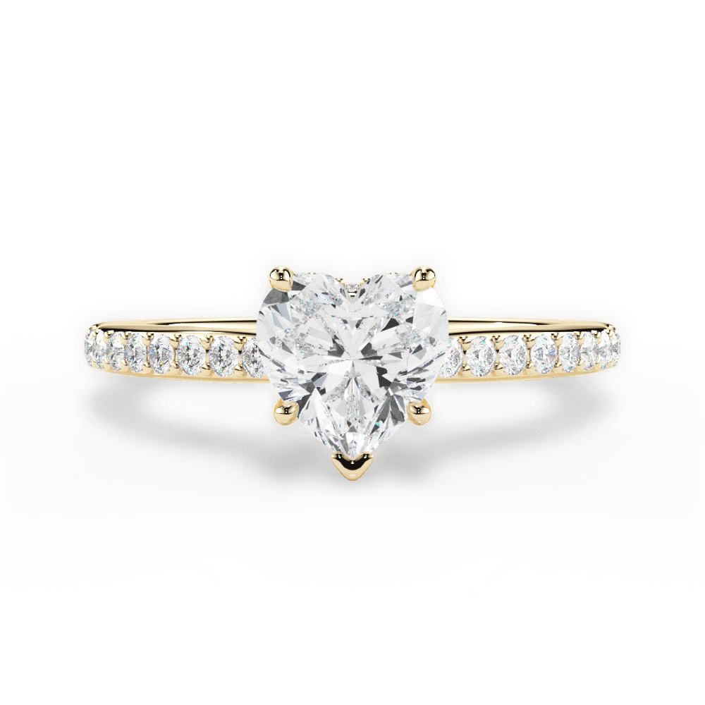 14kt Yellow Gold/18kt Yellow Gold/heart/top