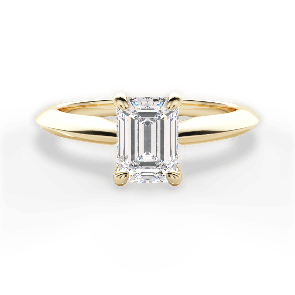 14kt Yellow Gold/18kt Yellow Gold/emerald/top