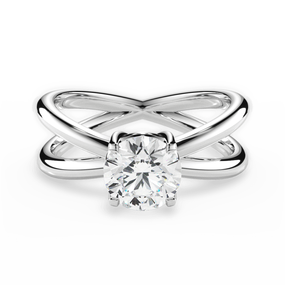 14kt White Gold/18kt White Gold/Platinum/round/top