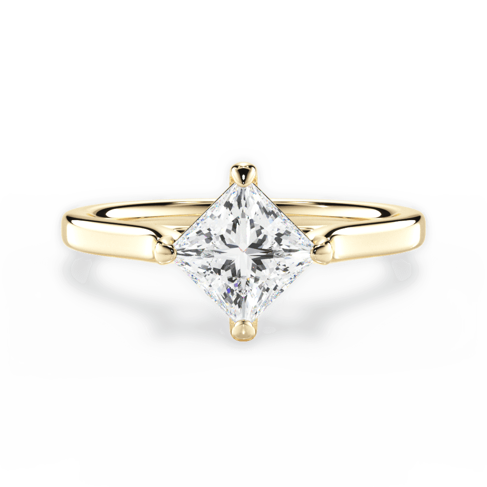 14kt Yellow Gold/18kt Yellow Gold/princess/top