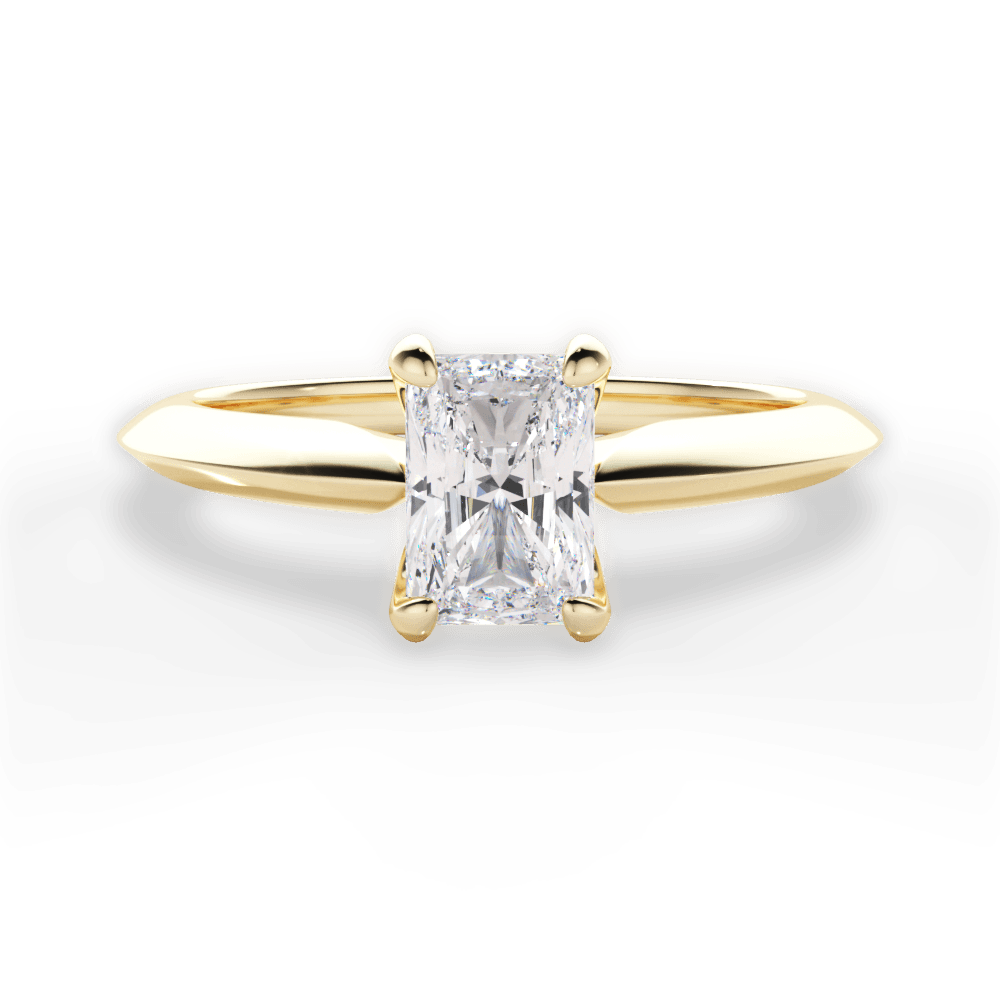 14kt Yellow Gold/18kt Yellow Gold/radiant/top