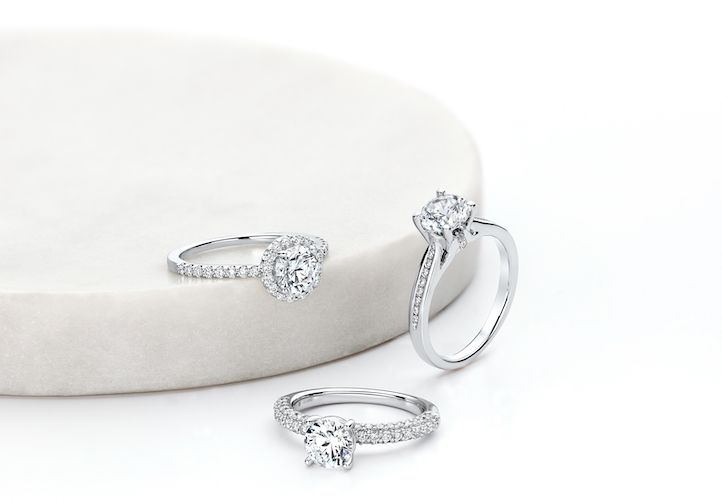white gold engagement rings