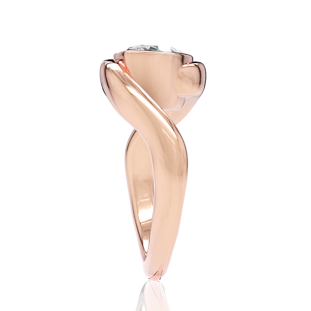 18kt rose gold/marquise/perspective