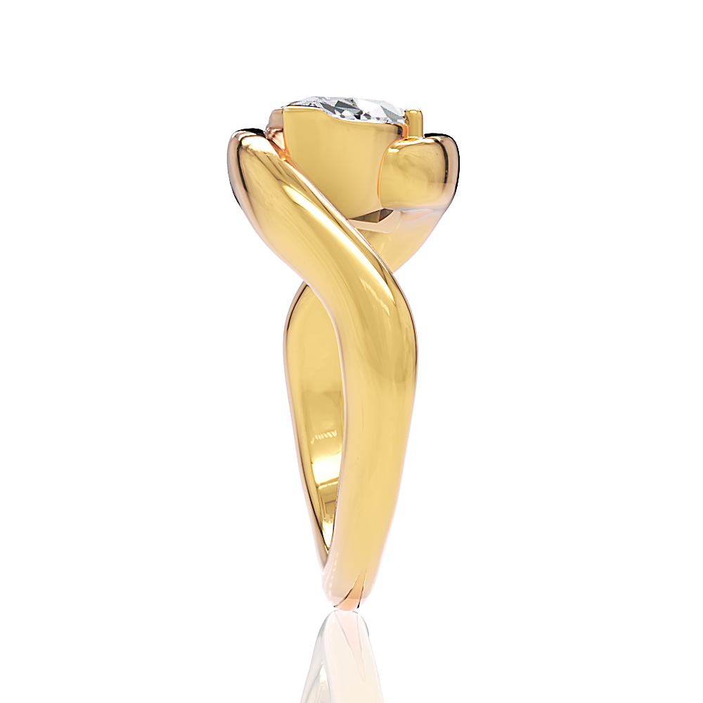 14kt yellow gold/18kt yellow gold/marquise/perspective