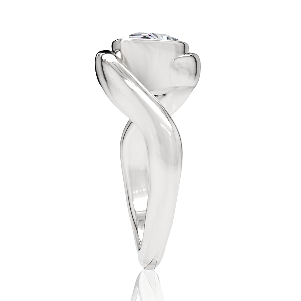 14kt white gold/18kt white gold/platinum/pear/perspective