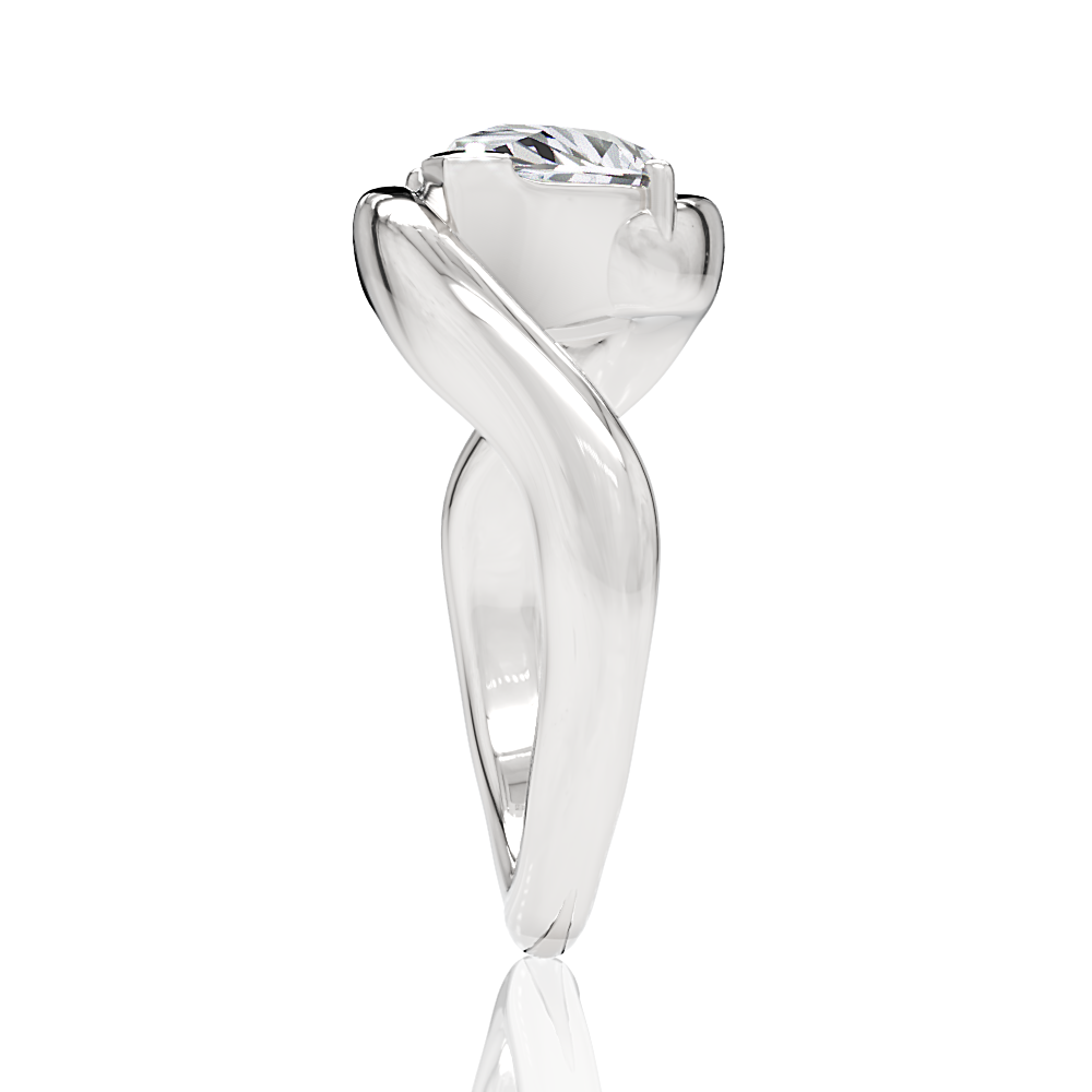 14kt white gold/18kt white gold/platinum/pear/perspective