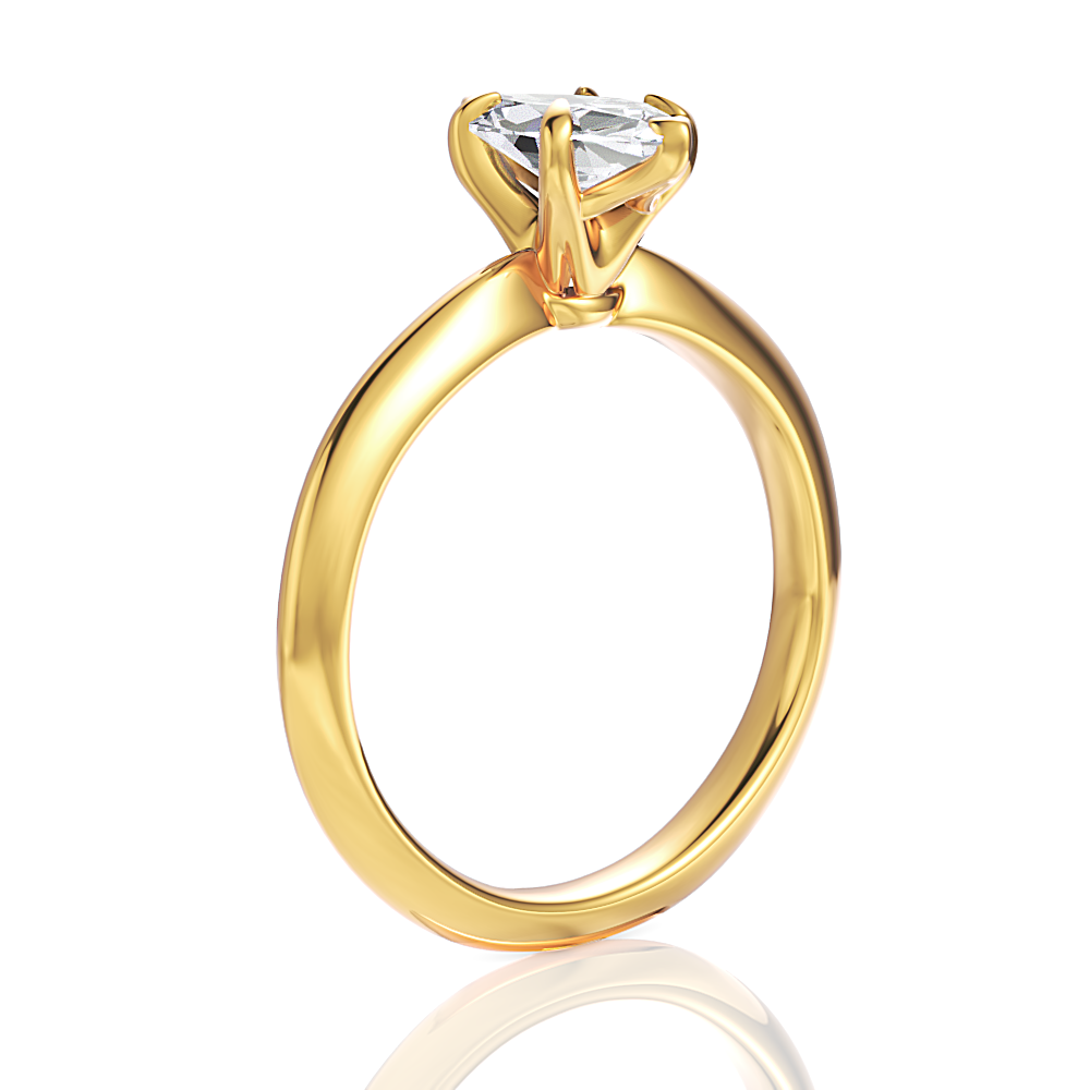 14kt yellow gold/18kt yellow gold/marquise/front