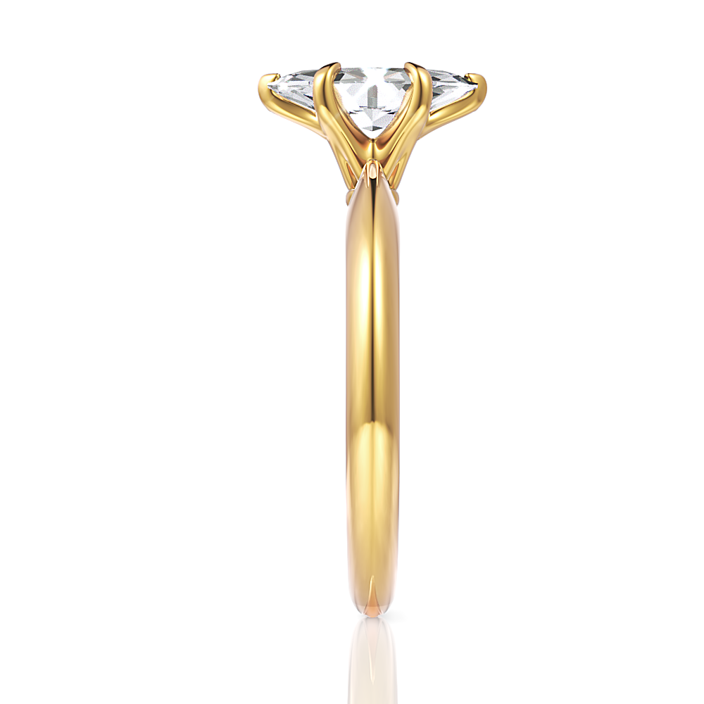 14kt yellow gold/18kt yellow gold/marquise/side