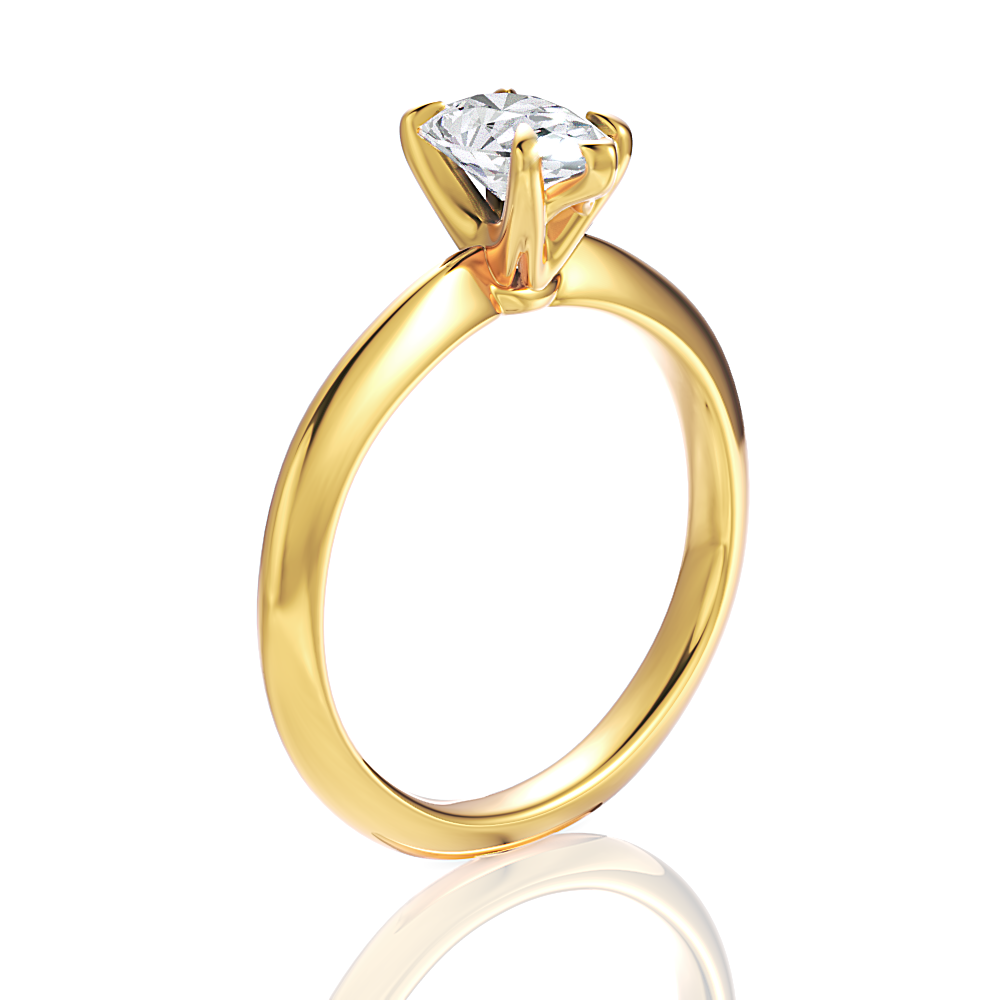 14kt yellow gold/18kt yellow gold/pear/front