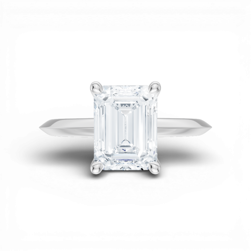 14kt white gold/18kt white gold/platinum/emerald/model