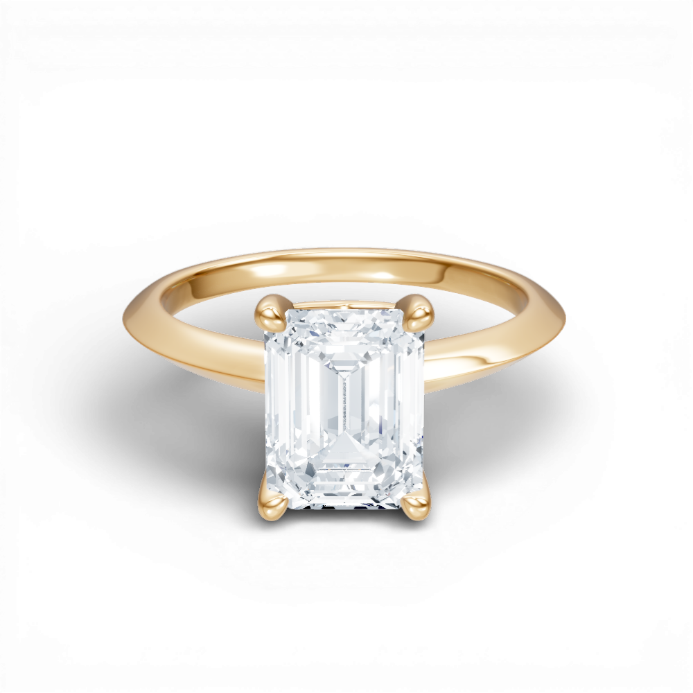 14kt yellow gold/18kt yellow gold/emerald/top