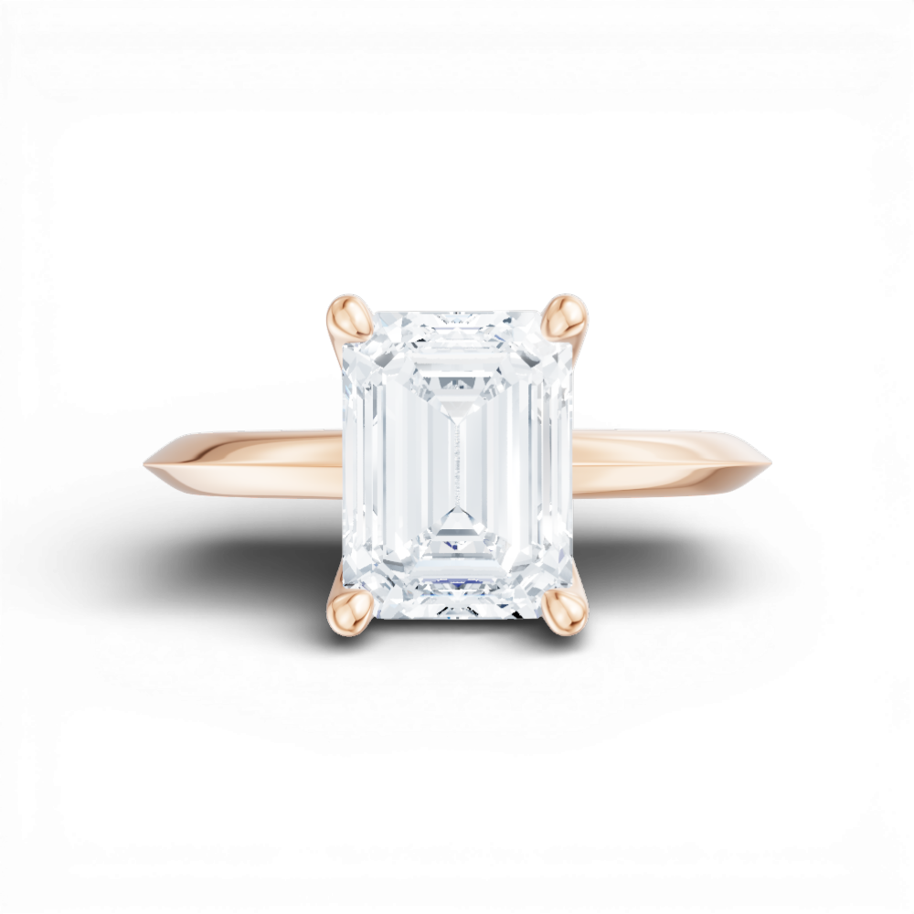 18kt rose gold/emerald/model