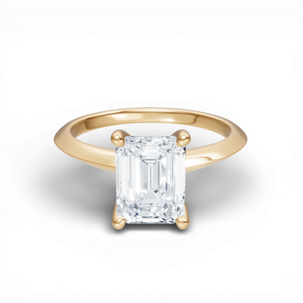 14kt yellow gold/18kt yellow gold/emerald/top