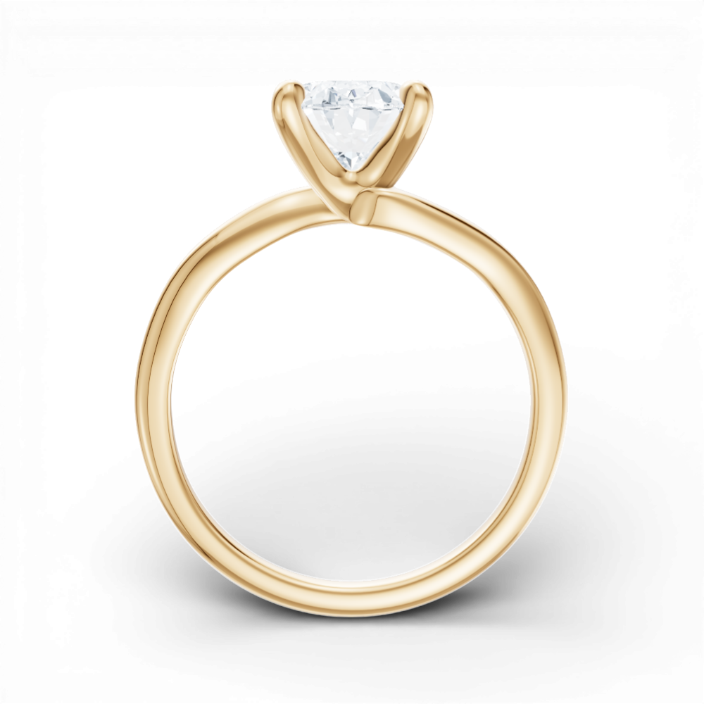 14kt yellow gold/18kt yellow gold/oval/front