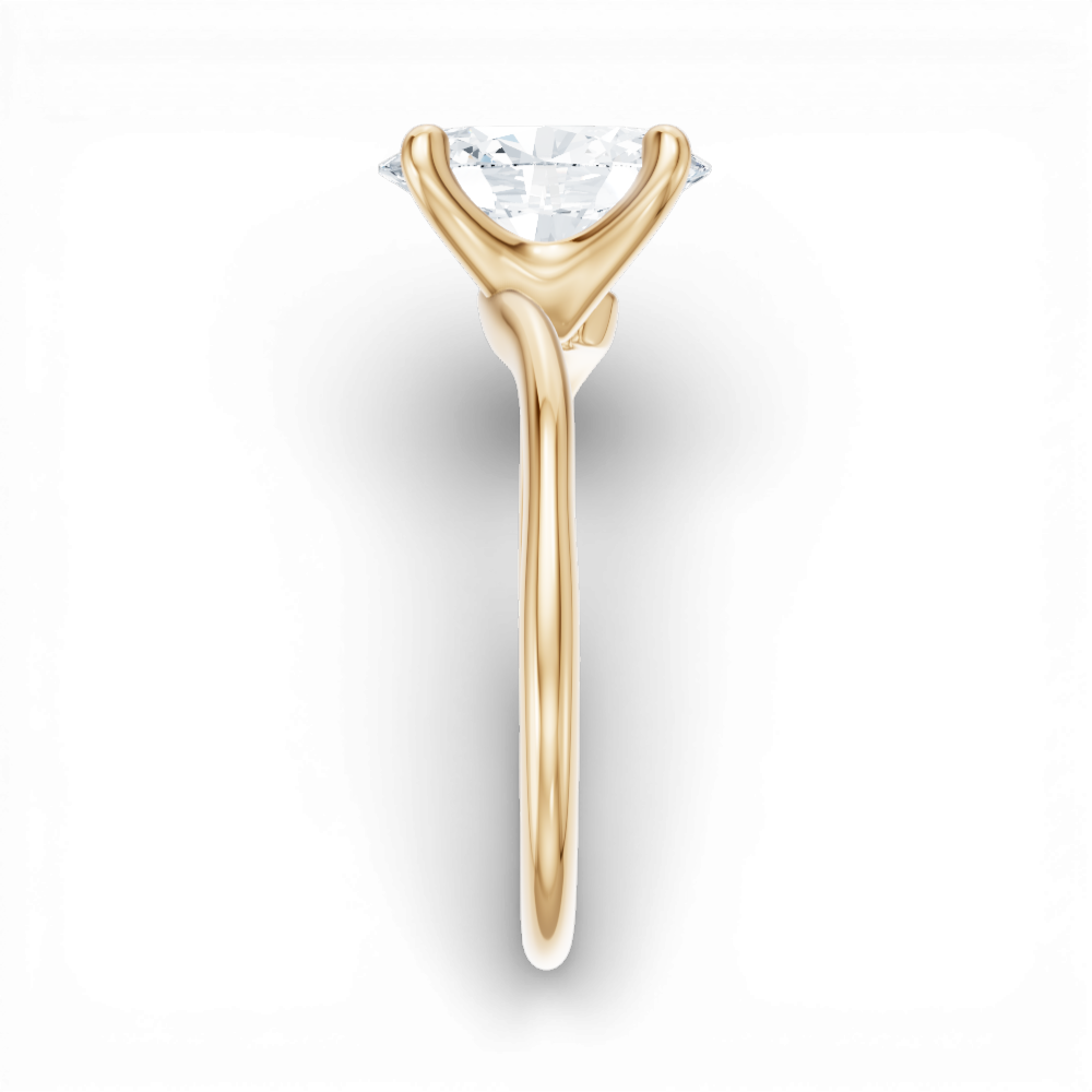 14kt yellow gold/18kt yellow gold/oval/side