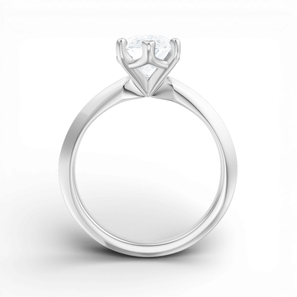 14kt white gold/18kt white gold/platinum/pear/front