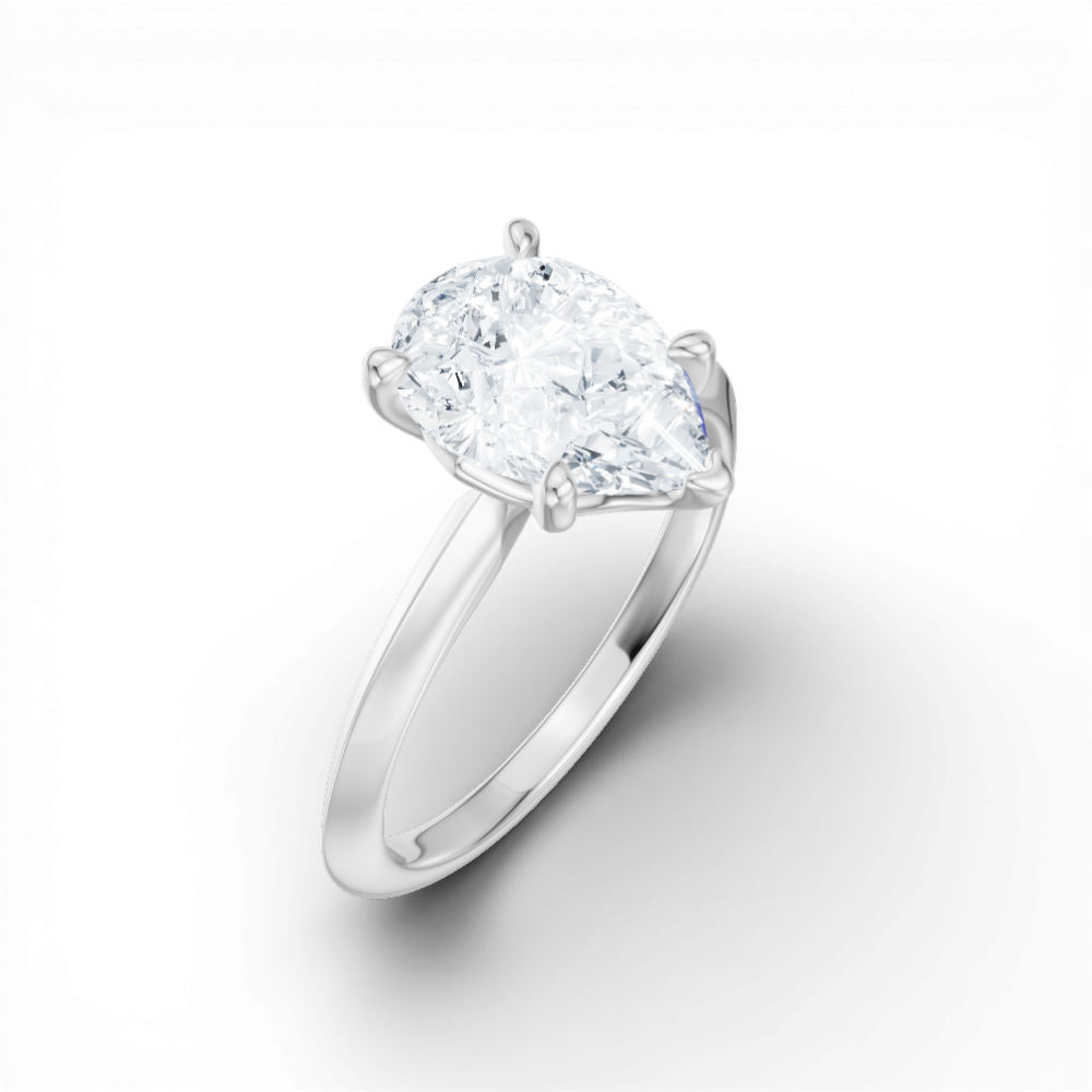 14kt white gold/18kt white gold/platinum/pear/perspective