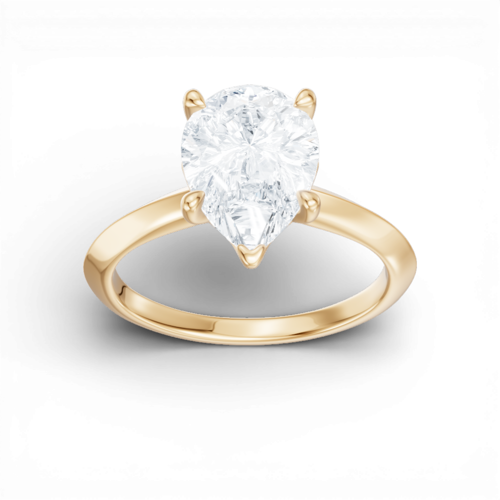 14kt yellow gold/18kt yellow gold/pear/measurements