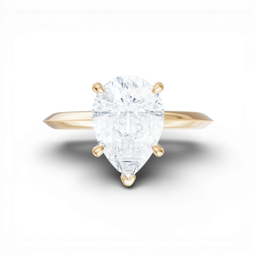 14kt yellow gold/18kt yellow gold/pear/model