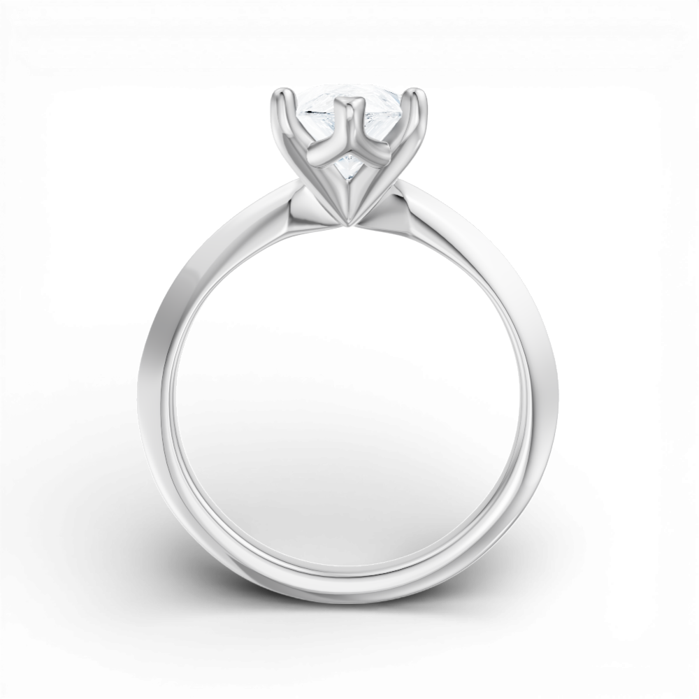 14kt white gold/18kt white gold/platinum/pear/front