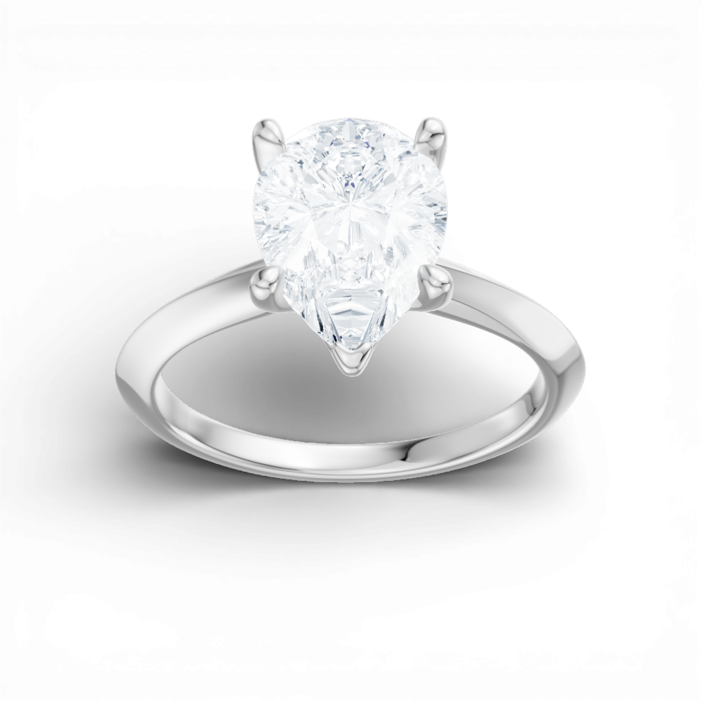 14kt white gold/18kt white gold/platinum/pear/measurements