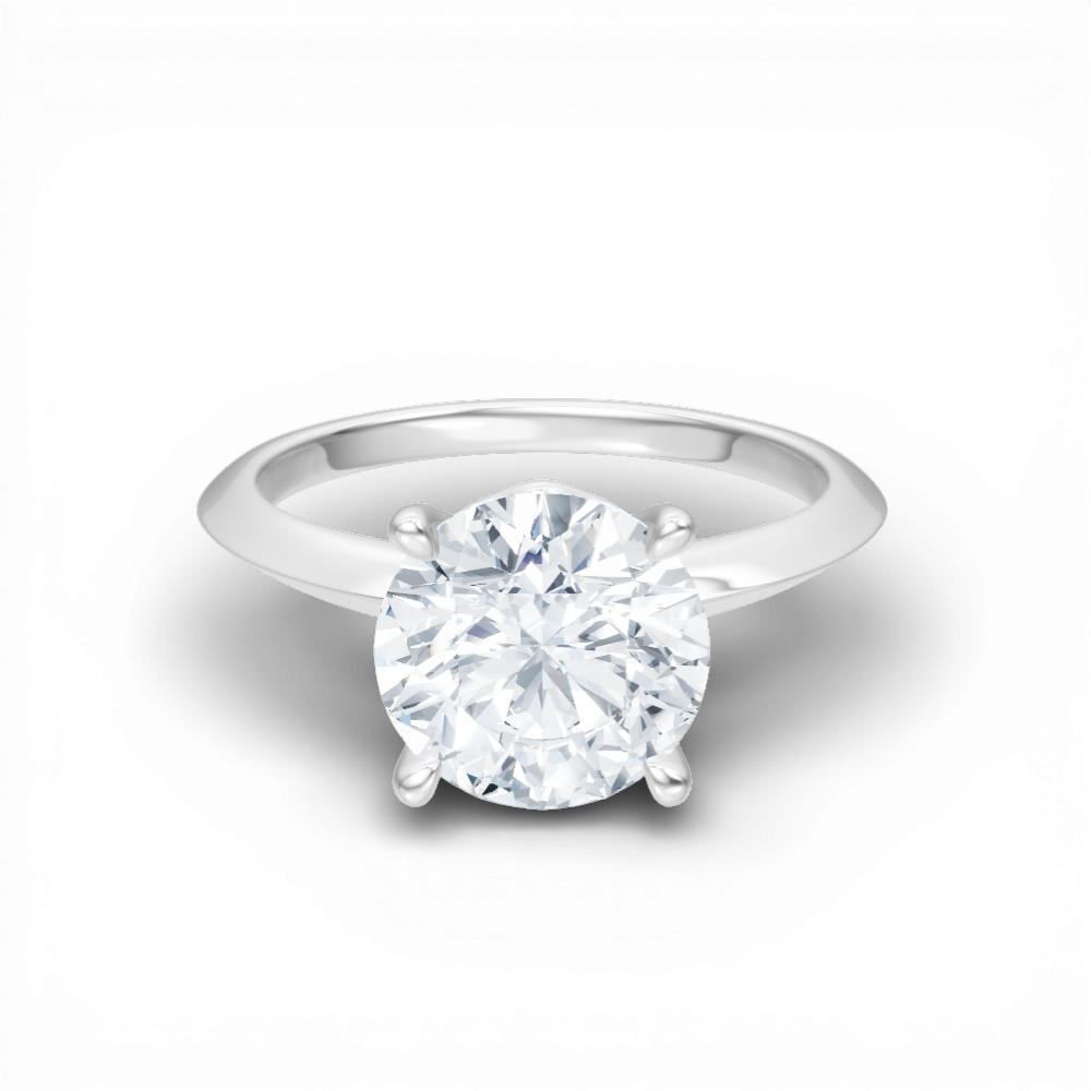 14kt white gold/18kt white gold/platinum/round/top