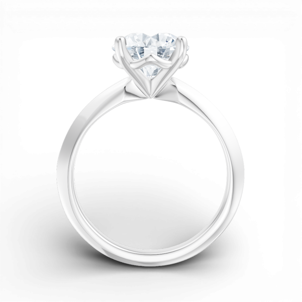 14kt white gold/18kt white gold/platinum/round/front